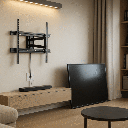 tv wall mount installed