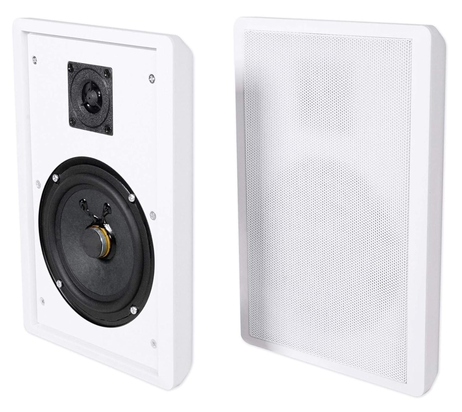 (2) ROCKSLIM WHITE — Wall-Mount Speakers (5.25 in, 240W)
