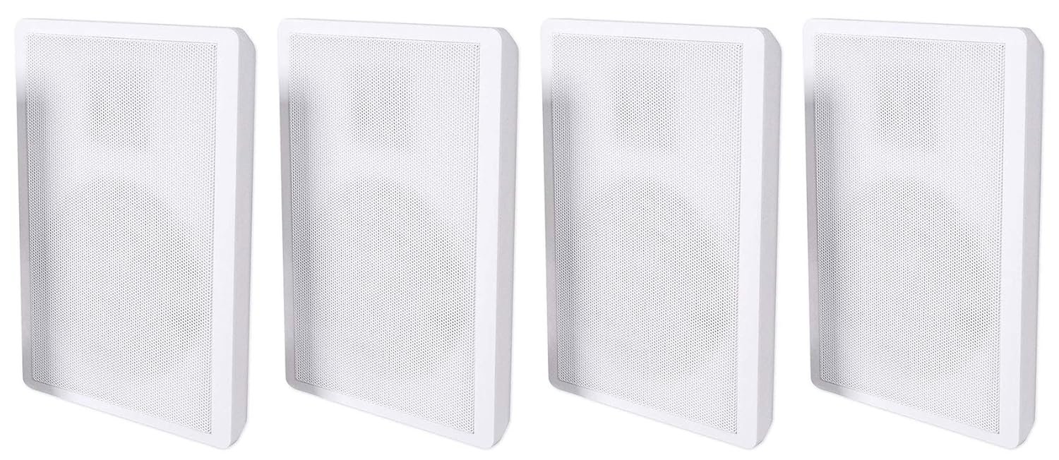 (2) ROCKSLIM WHITE — Wall-Mount Speakers (5.25 in, 240W)