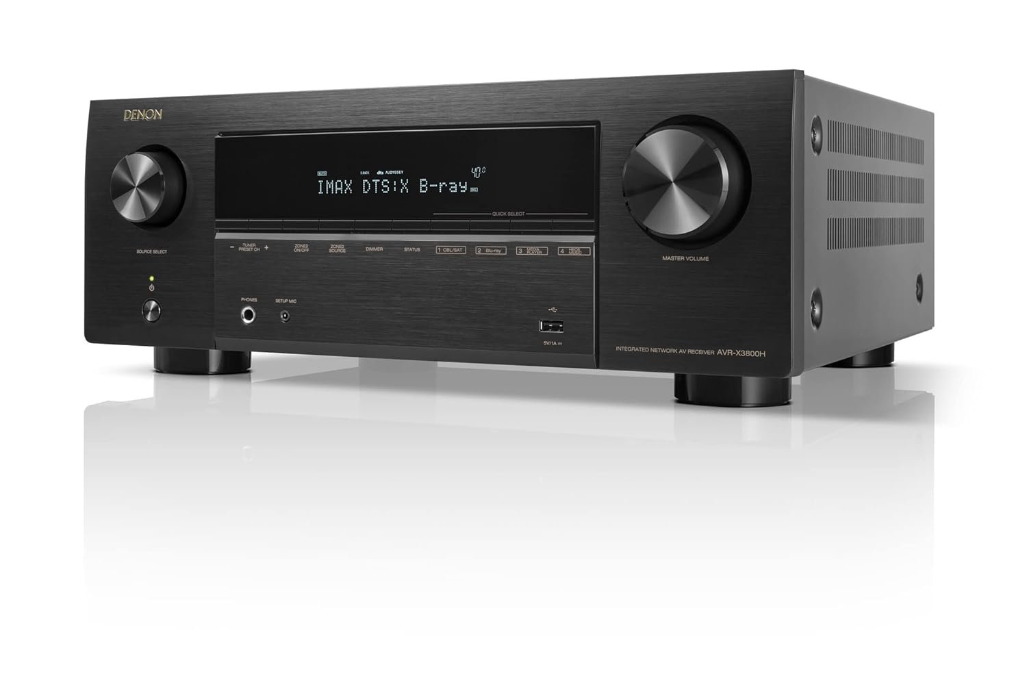 AVRX1800H — Denon 7.2-Channel AV Receiver (80W/Ch, HEOS)