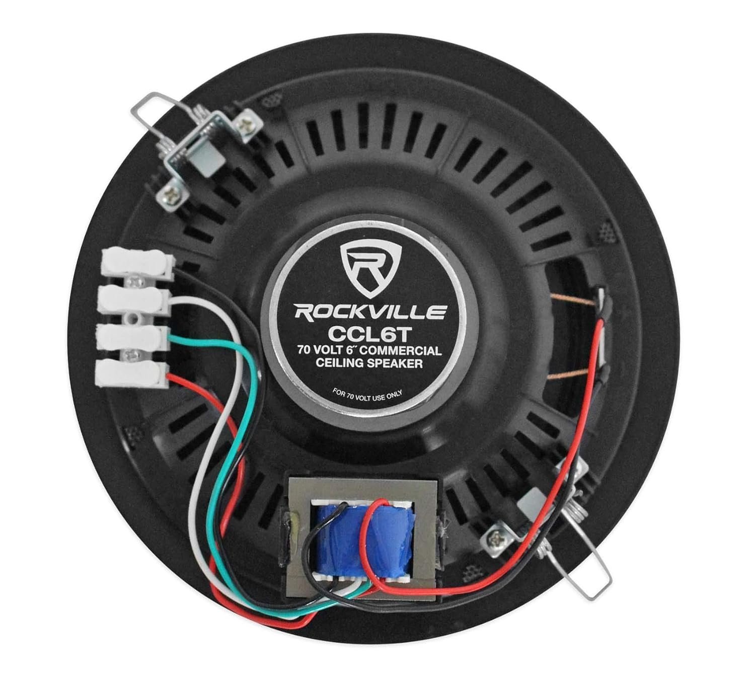 CCL6T — Rockville 4-Pack 70V 6in Ceiling Speakers (70V)