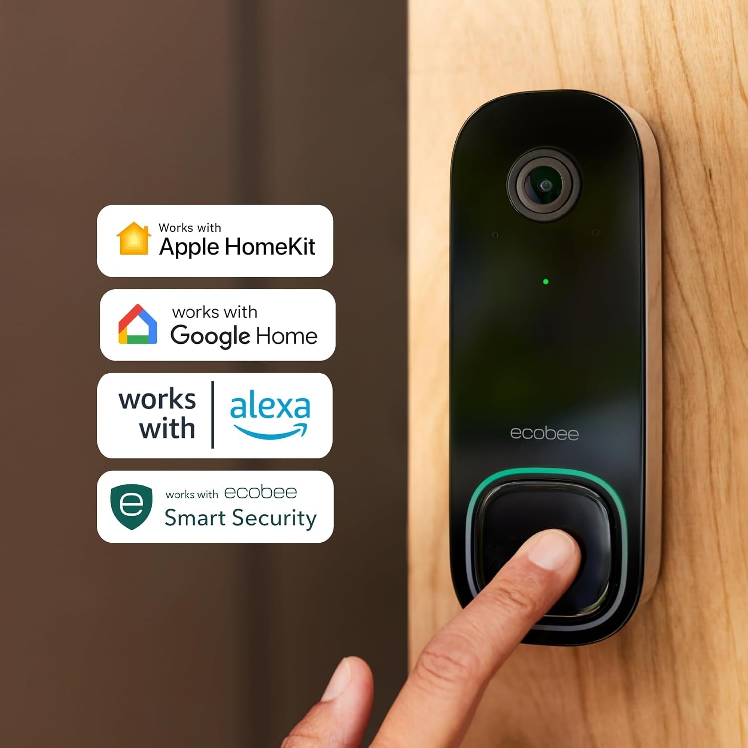 ecobee — Smart Doorbell Camera (Wired) + SmartSensor 2-Pack