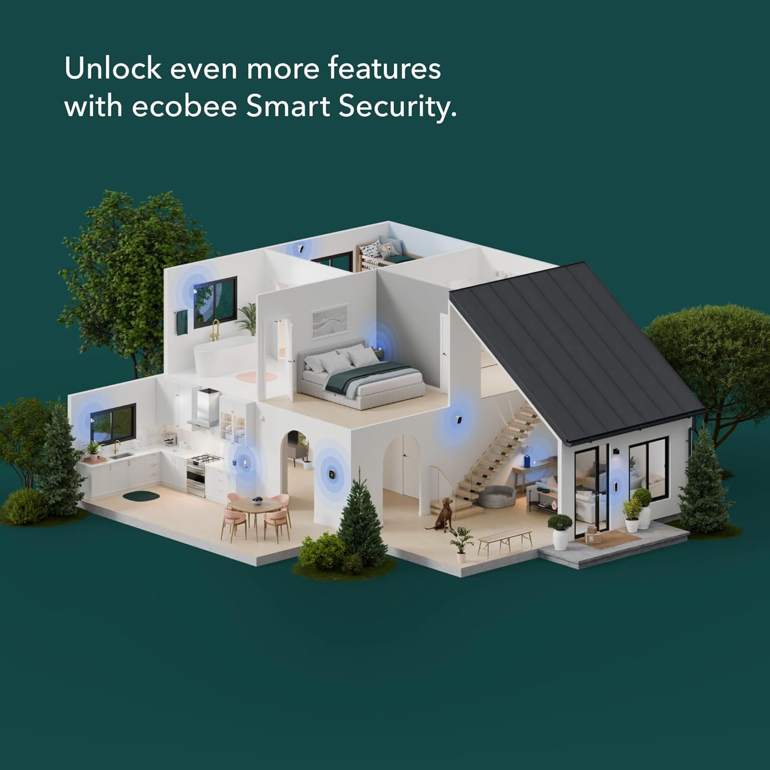 ecobee — Smart Doorbell Camera (Wired) + SmartSensor 2-Pack
