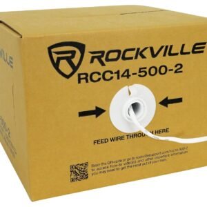 RCC14-500-2 — Rockville 14 AWG CCA Speaker Wire (500 ft)