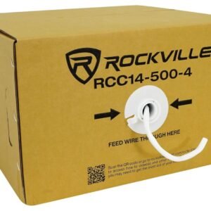 RCC14-500-4 — Rockville 14 AWG 4-Conductor CL2 Speaker Wire (500ft)