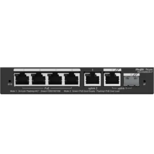 RG-ES206GS-P — Reyee 6-Port GbE Smart PoE+ Switch (54W PoE+)