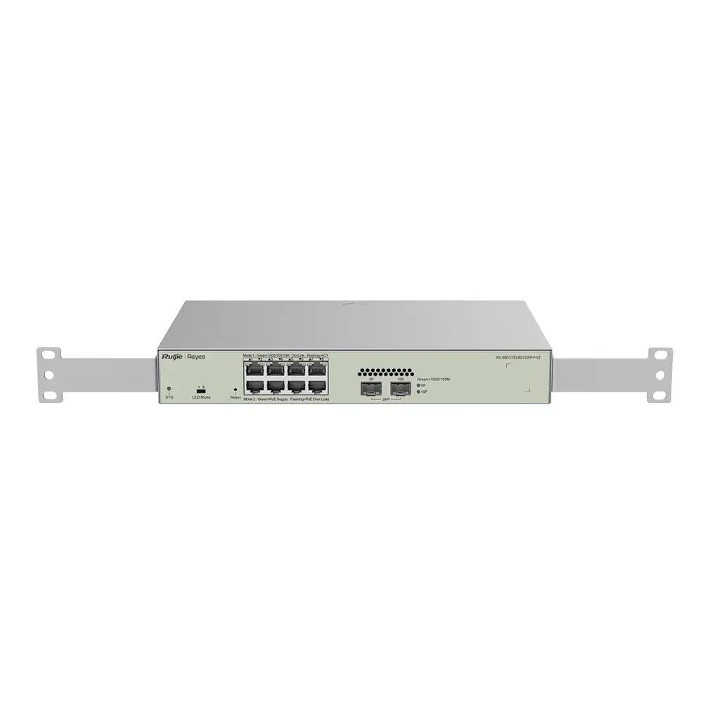 RG-NBS3100-8GT2SFP-P-V2 — 8-Port L2 PoE+ Switch (8 PoE+