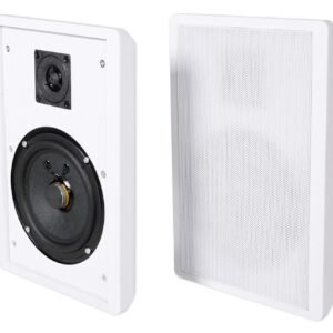 ROCKSLIM WHT — Rockville RockSlim White HT (5.25in, 240W Pair)