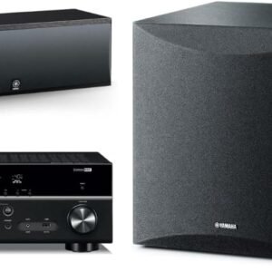 RX-V385 — YAMAHA 5.1 AV Receiver with NS-SW050BL & NS-C210BL