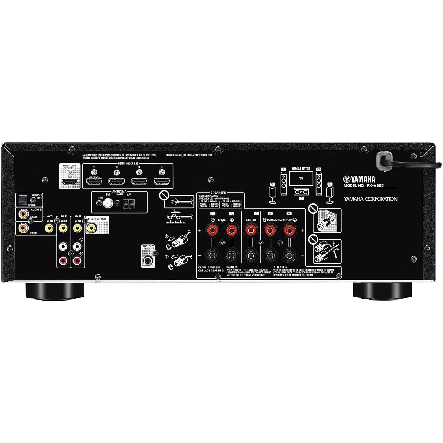 RX-V385BL_AG2-1 — RX-V385 5.1ch AV Receiver (4K, Bluetooth)