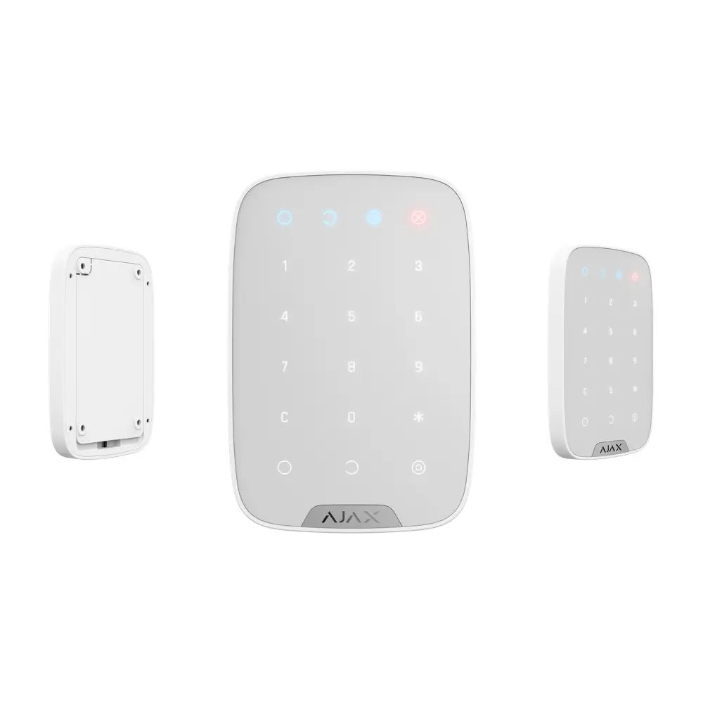 42814.12.WH3 — Ajax Keypad Wireless Touch Keypad (White)