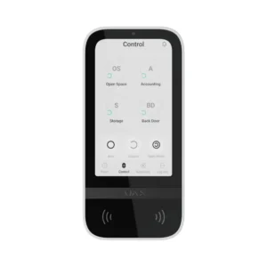 58473.148.WH3 — Ajax KeyPad TouchScreen Wireless Keypad (White, Touchscreen)