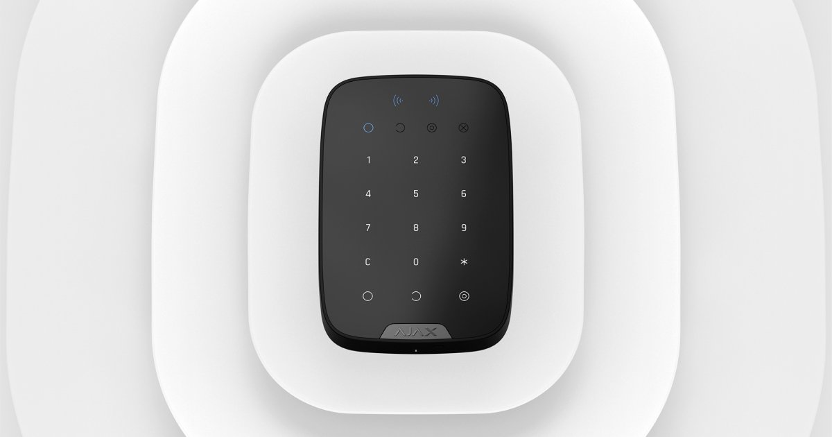 KeyPad Plus Jeweller — Wireless Touch Keypad (Encrypted Contactless Support)