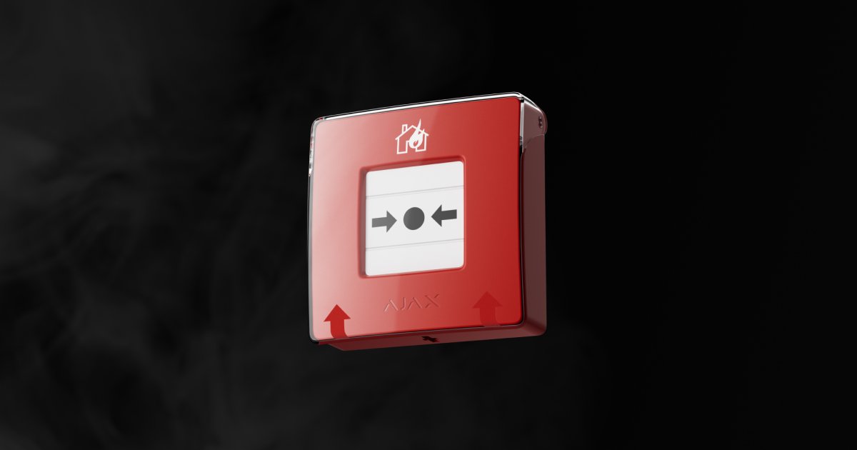 ManualCallPoint (Red) — Wireless Addressable Resettable Button