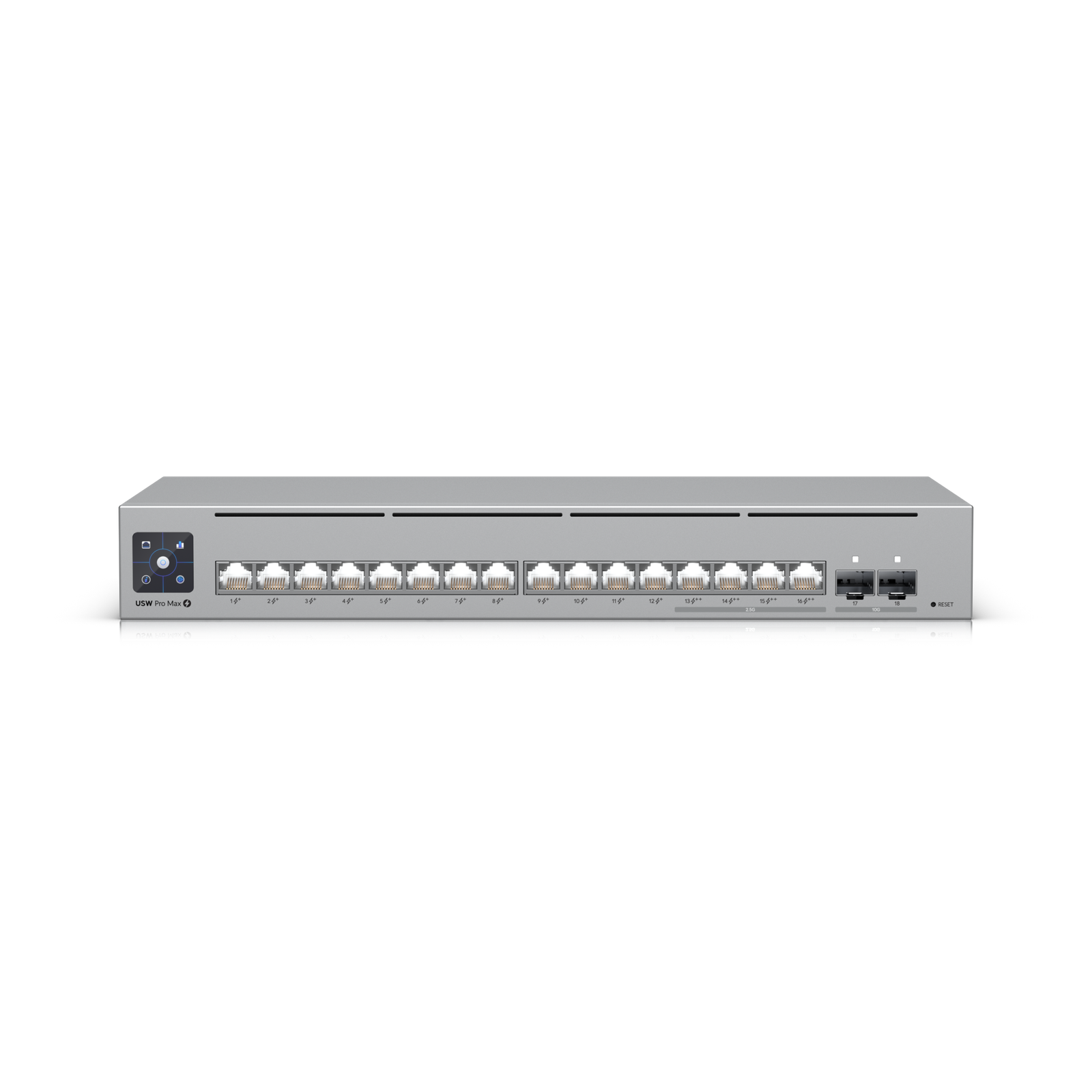 Switch Pro Max 16 — 16-Port Layer 3 Etherlighting Switch (2.5 GbE, PoE++)