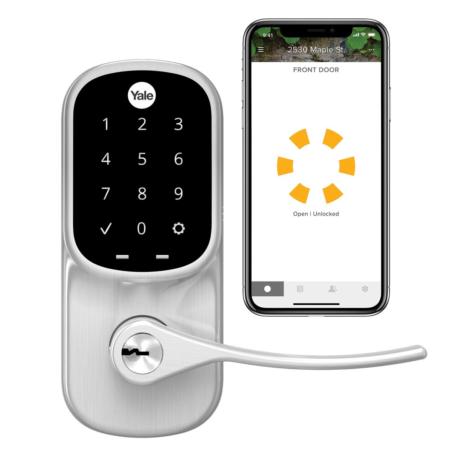 YRL226-CBA-619 — Yale Assure Wi-Fi Smart Door Lever (Satin Nickel)