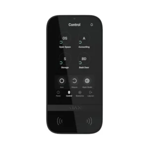 58472.148.BL3 || Ajax, KeyPad TouchScreen Black - ENS Security