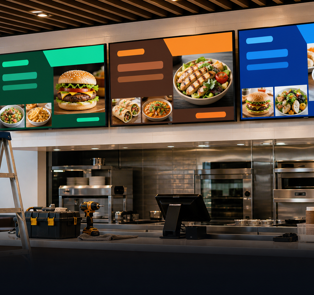 Digital Menu Boards and Display Installation