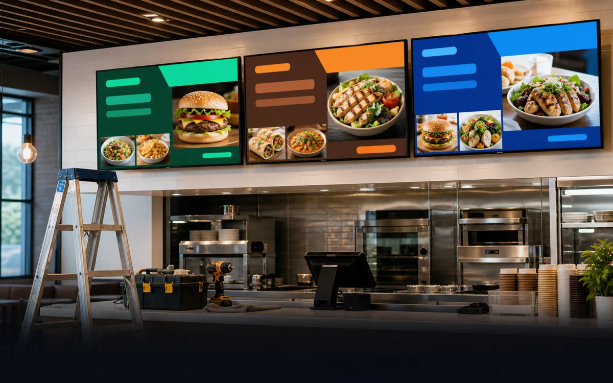 Digital Menu Boards and Display Installation