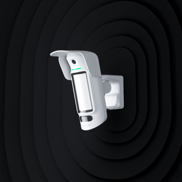 Wireless outdoor curtain motion detector with photo verification
