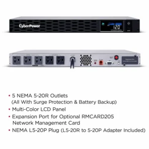 APC BE600M1 Back-UPS 600VA CyberPower CP2000PFCRM1U PFC Sinewave Rackmount UPS