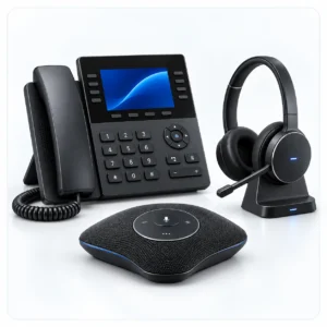 Business phone system and communications equipment