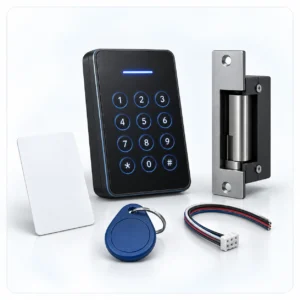 Access control reader lock and credential equipment