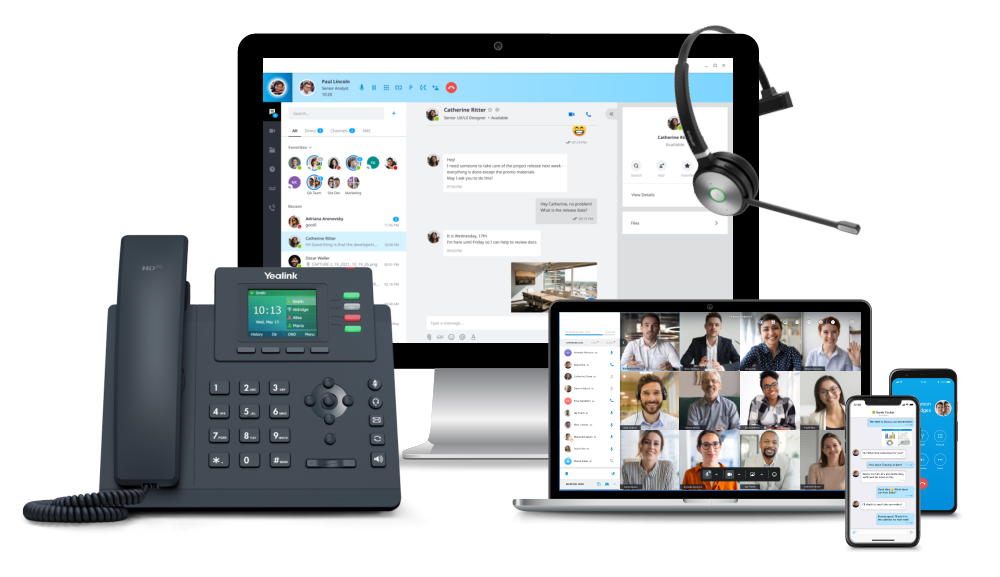 Yealink T73W PoE business phone included with Elevate Pro